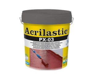 BAIXENS-  Acrilastic PX 03 fibra rojo levante terrazas 4L 